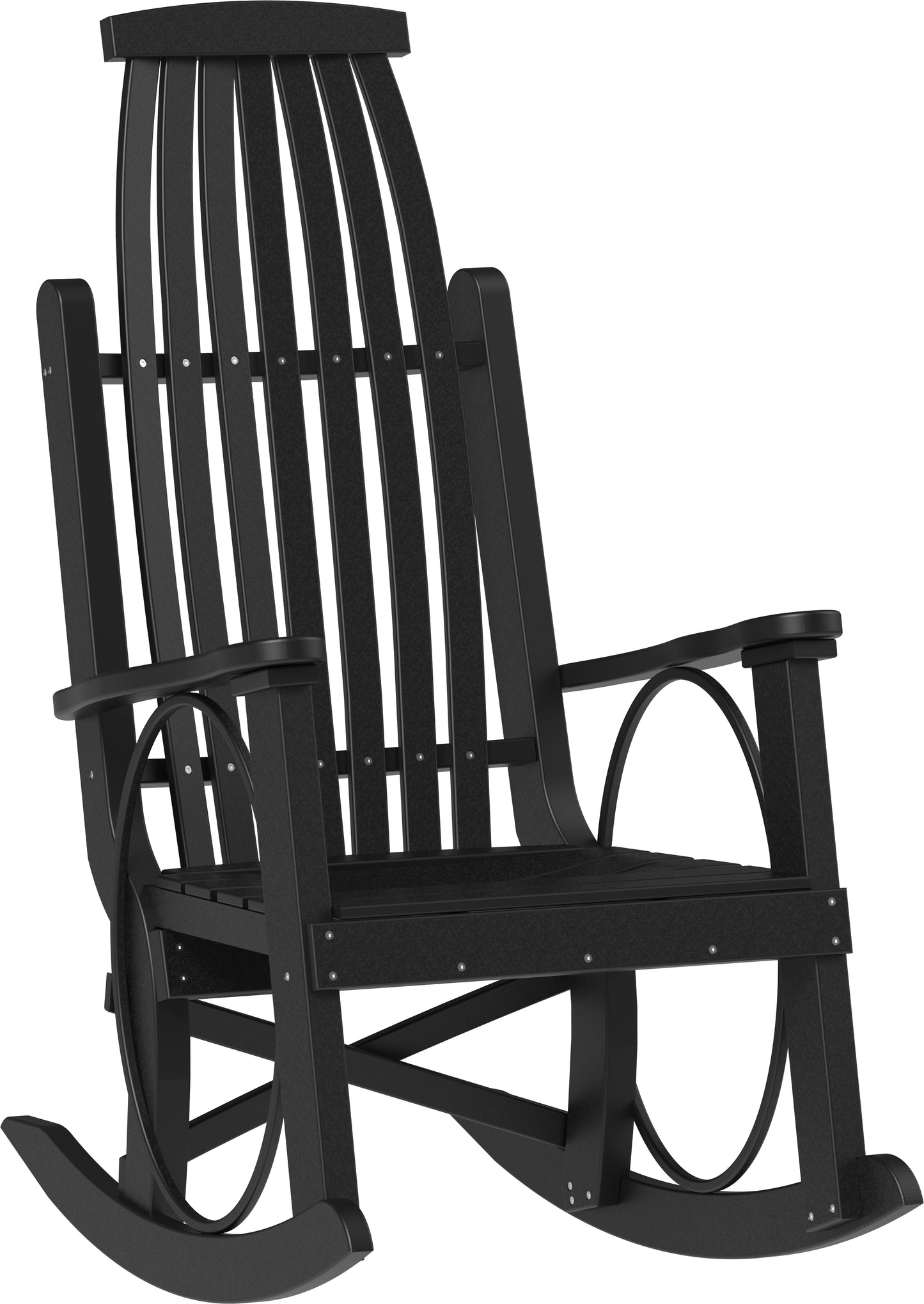 LuxCraft Recycled Plastic Grandpa's Porch Rocking Chair - LEAD TIME TO SHIP 3 TO 4 WEEKS