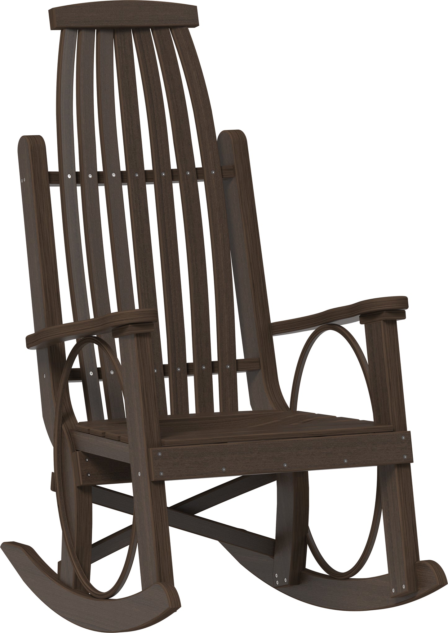 LuxCraft Recycled Plastic Grandpa's Porch Rocking Chair - LEAD TIME TO SHIP 3 TO 4 WEEKS