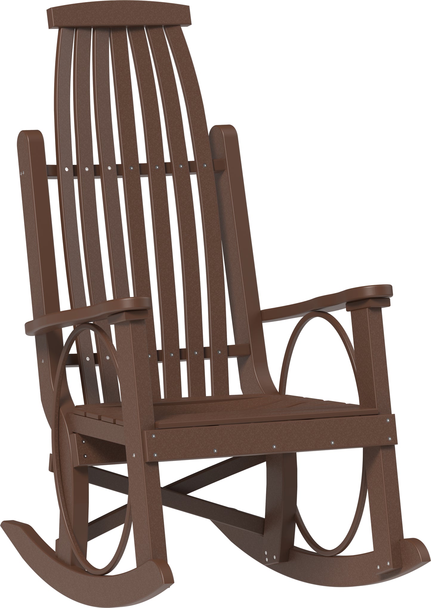 LuxCraft Recycled Plastic Grandpa's Porch Rocking Chair - LEAD TIME TO SHIP 3 TO 4 WEEKS