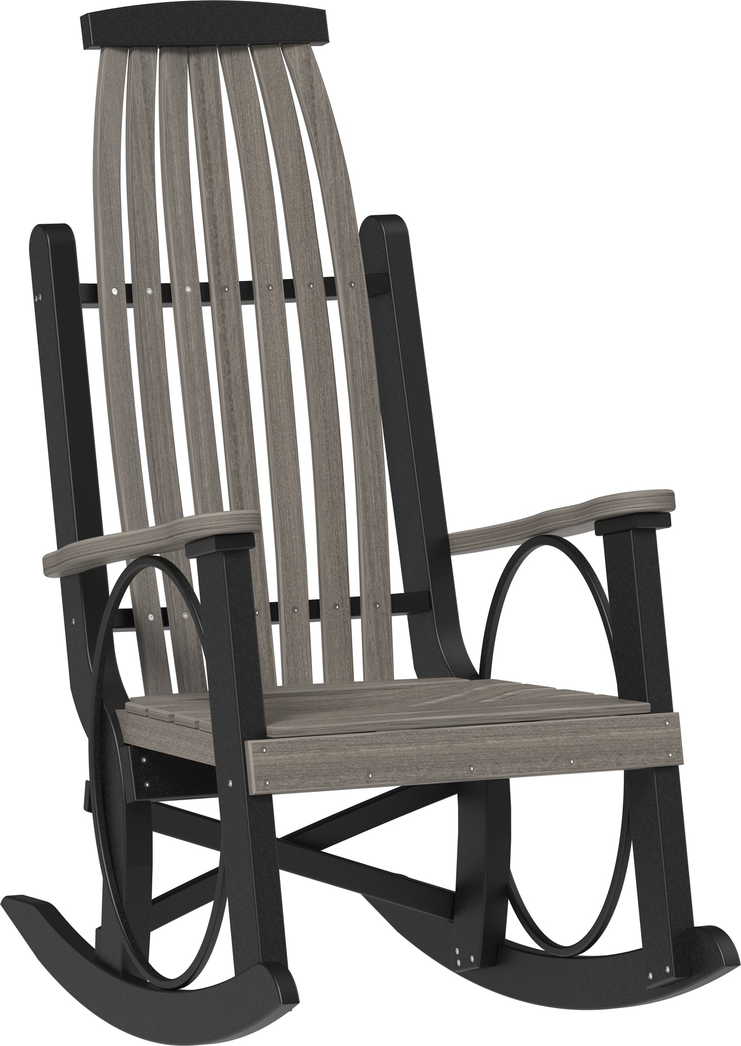 LuxCraft Recycled Plastic Grandpa's Porch Rocking Chair - LEAD TIME TO SHIP 3 TO 4 WEEKS