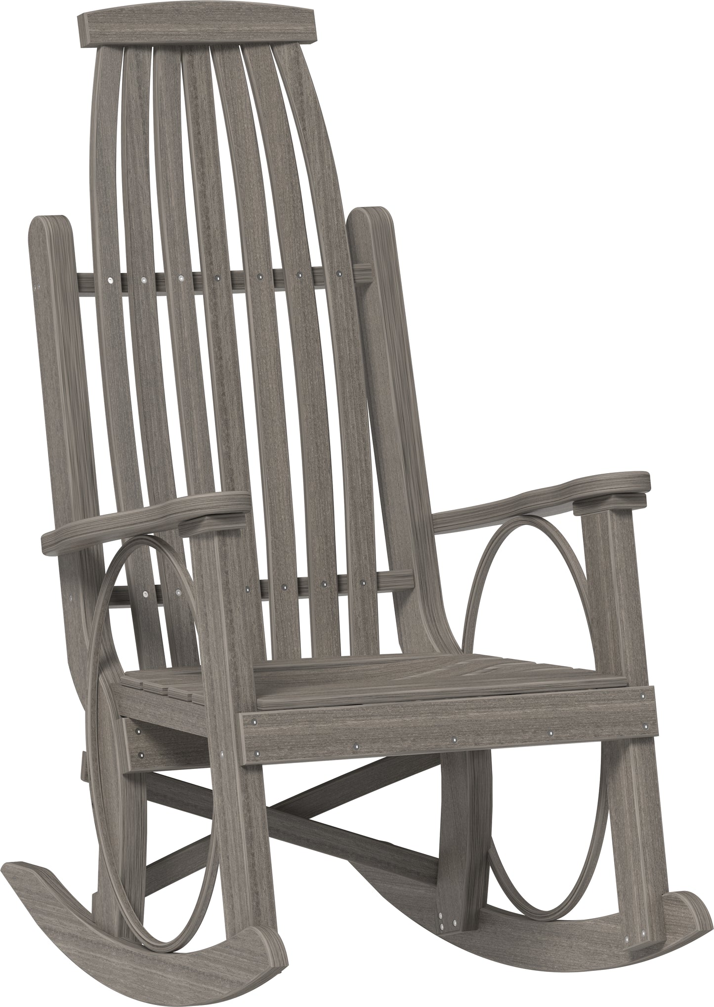 LuxCraft Recycled Plastic Grandpa's Porch Rocking Chair - LEAD TIME TO SHIP 3 TO 4 WEEKS