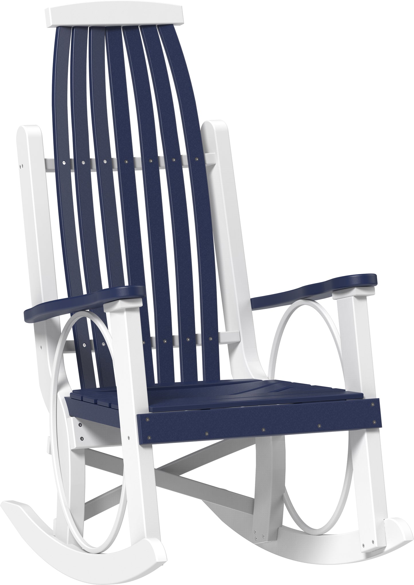 LuxCraft Recycled Plastic Grandpa's Porch Rocking Chair - LEAD TIME TO SHIP 3 TO 4 WEEKS