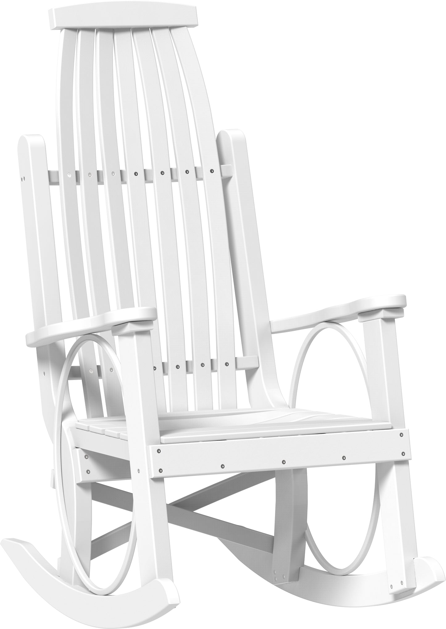 LuxCraft Recycled Plastic Grandpa's Porch Rocking Chair - LEAD TIME TO SHIP 3 TO 4 WEEKS