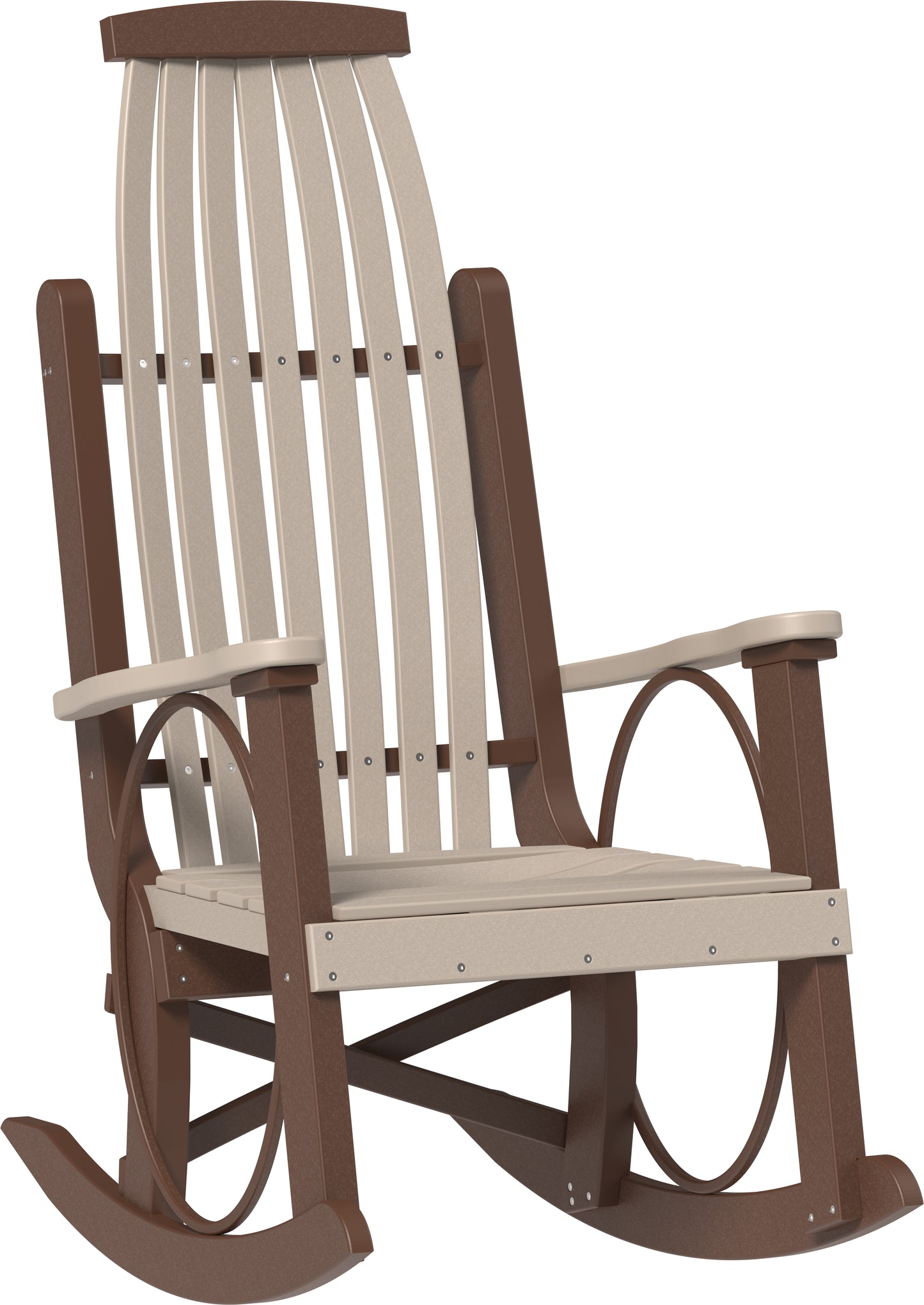 LuxCraft Recycled Plastic Grandpa's Porch Rocking Chair - LEAD TIME TO SHIP 3 TO 4 WEEKS