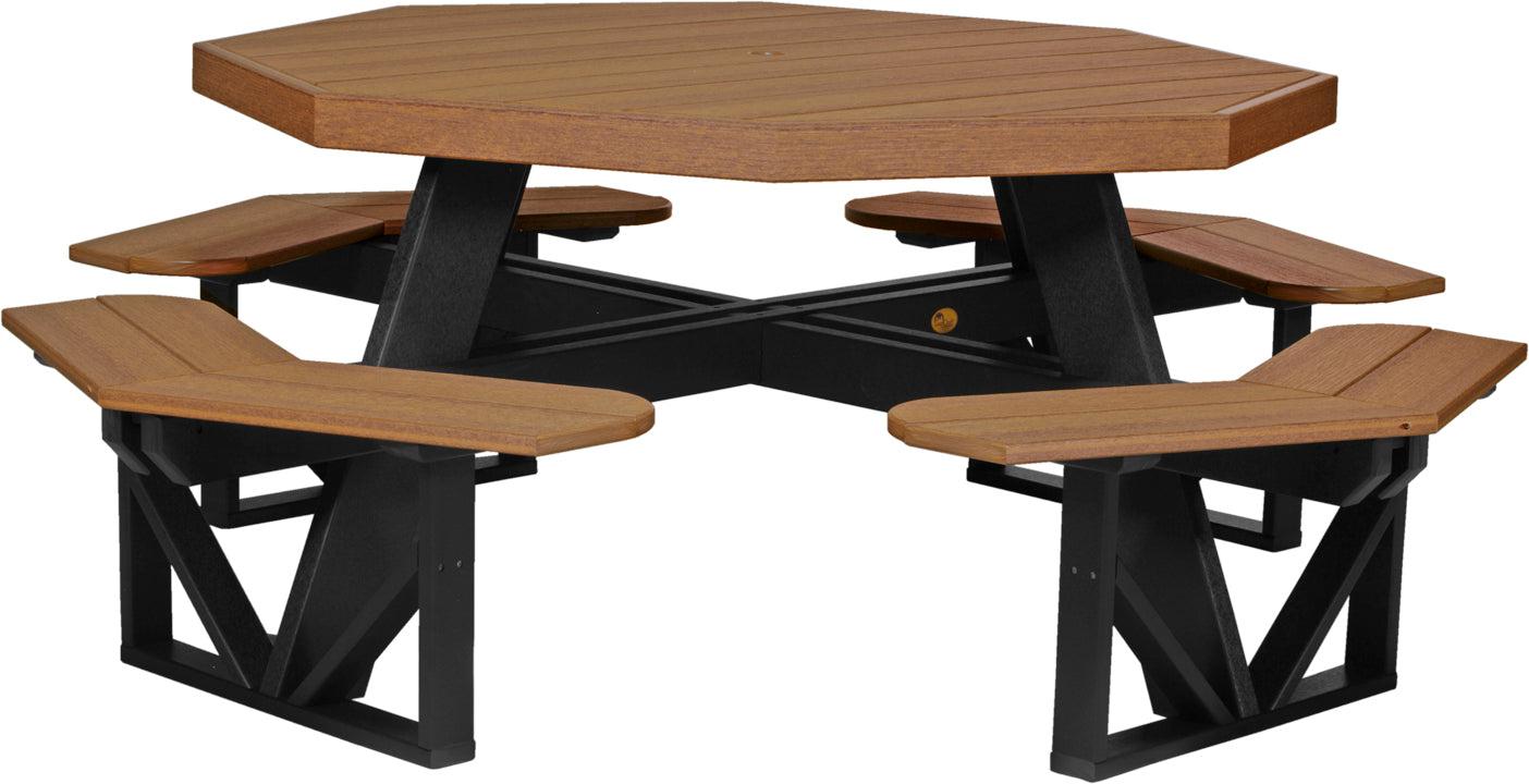 LuxCraft Recycled Plastic Octagon Picnic Table - LEAD TIME TO SHIP 3 TO 4 WEEKS