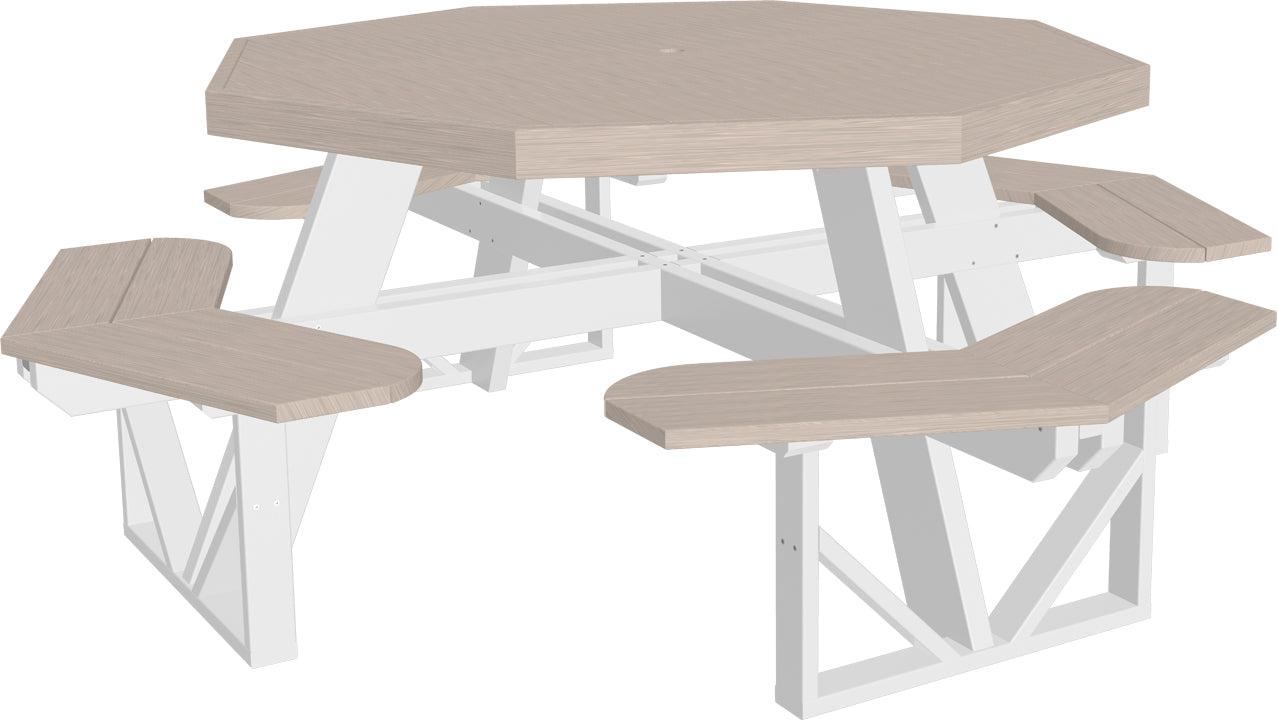 LuxCraft Recycled Plastic Octagon Picnic Table - LEAD TIME TO SHIP 3 TO 4 WEEKS
