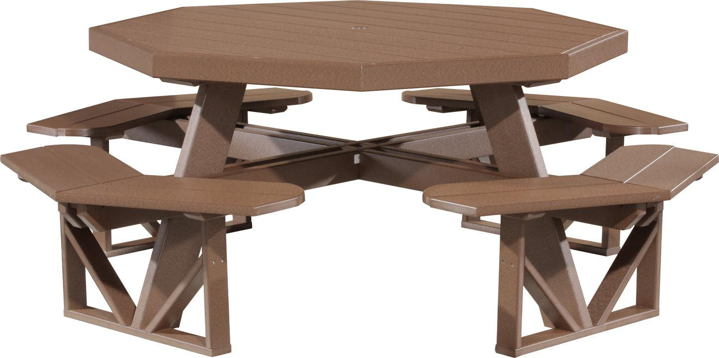 LuxCraft Recycled Plastic Octagon Picnic Table - LEAD TIME TO SHIP 3 TO 4 WEEKS