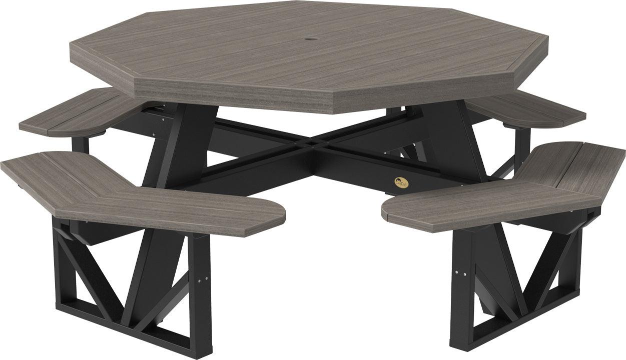 LuxCraft Recycled Plastic Octagon Picnic Table - LEAD TIME TO SHIP 3 TO 4 WEEKS