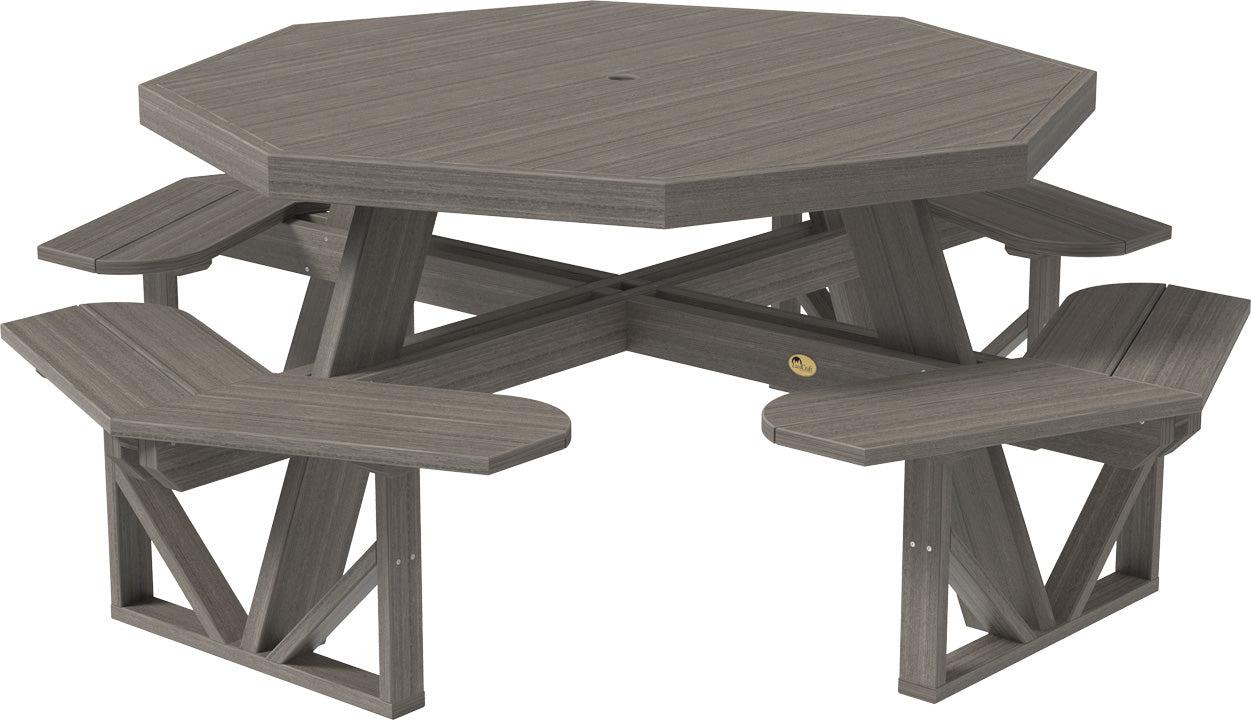 LuxCraft Recycled Plastic Octagon Picnic Table - LEAD TIME TO SHIP 3 TO 4 WEEKS
