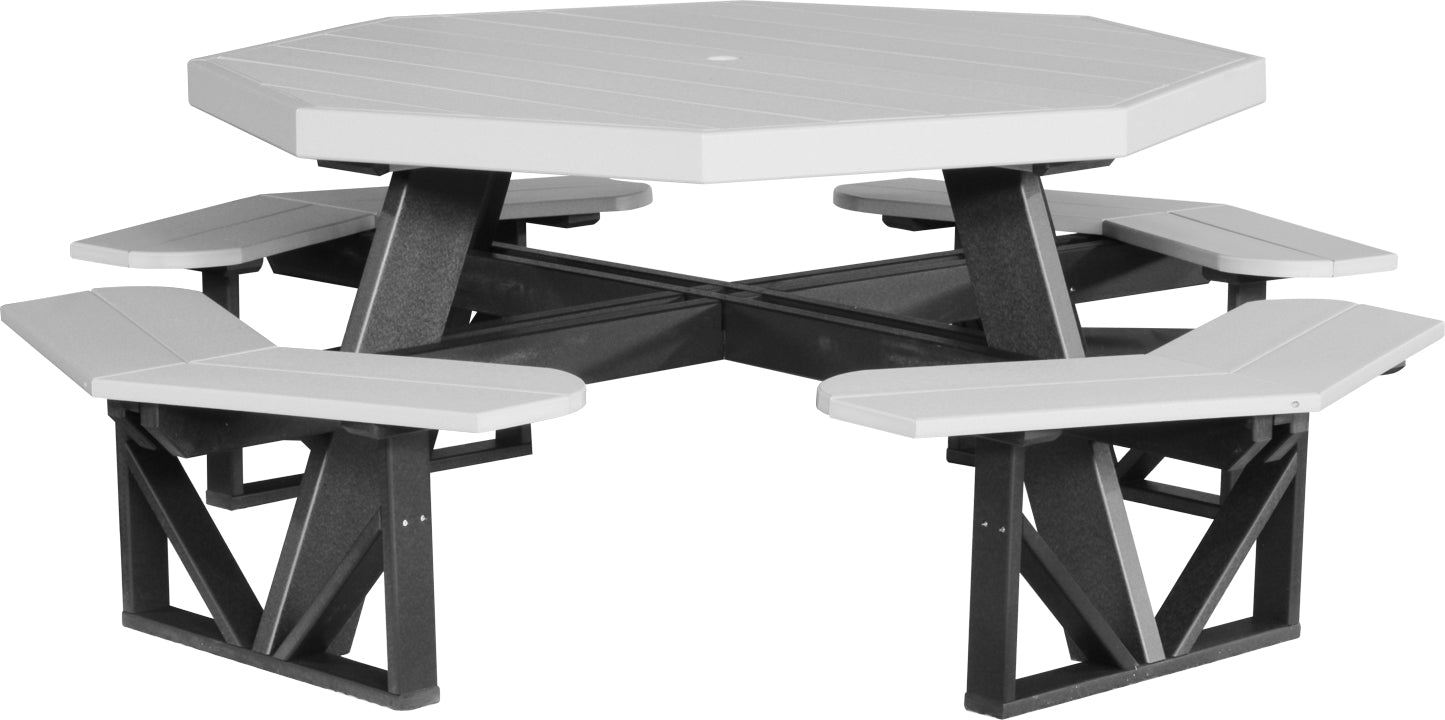 LuxCraft Recycled Plastic Octagon Picnic Table - LEAD TIME TO SHIP 3 TO 4 WEEKS