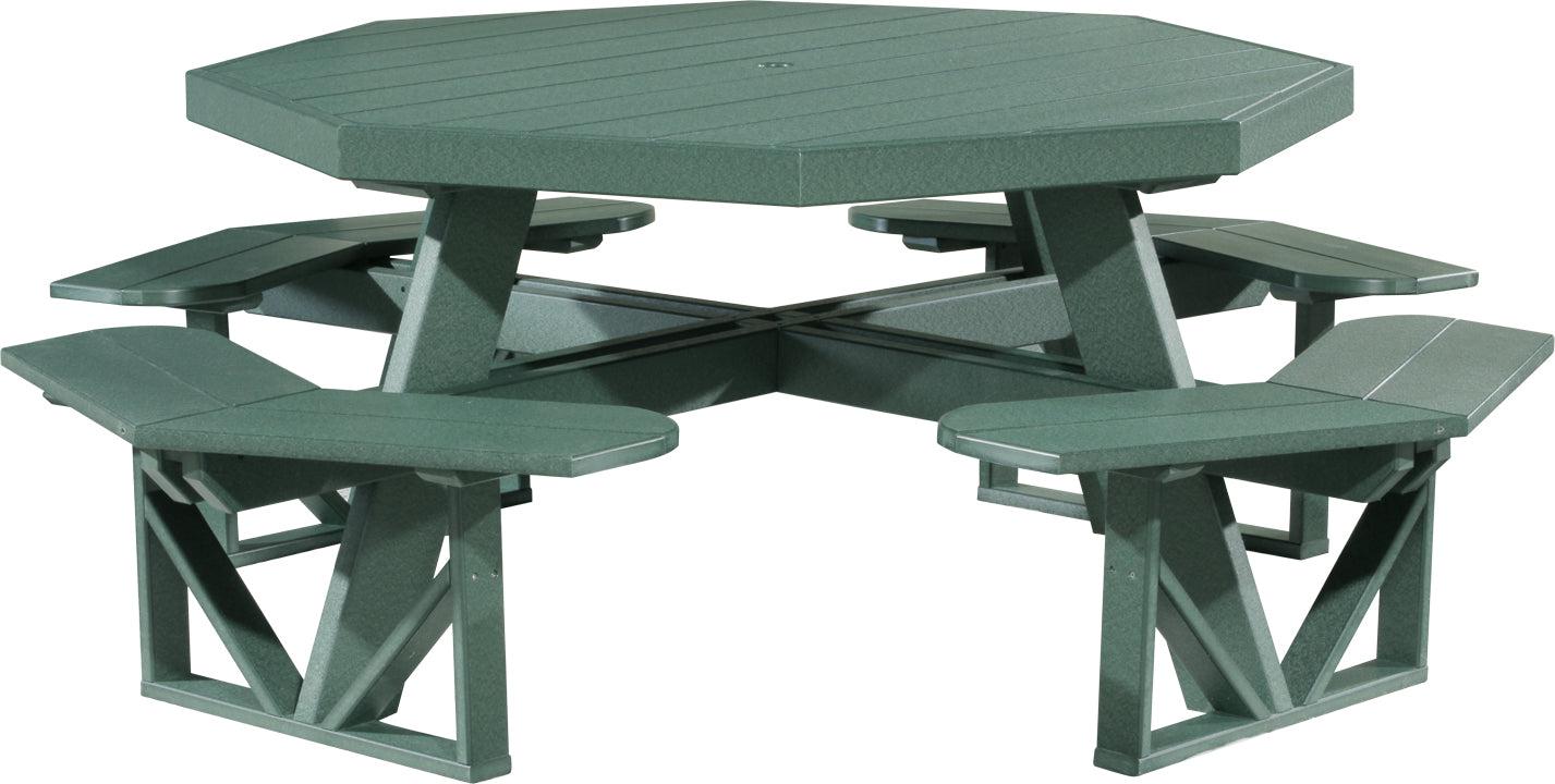 LuxCraft Recycled Plastic Octagon Picnic Table - LEAD TIME TO SHIP 3 TO 4 WEEKS