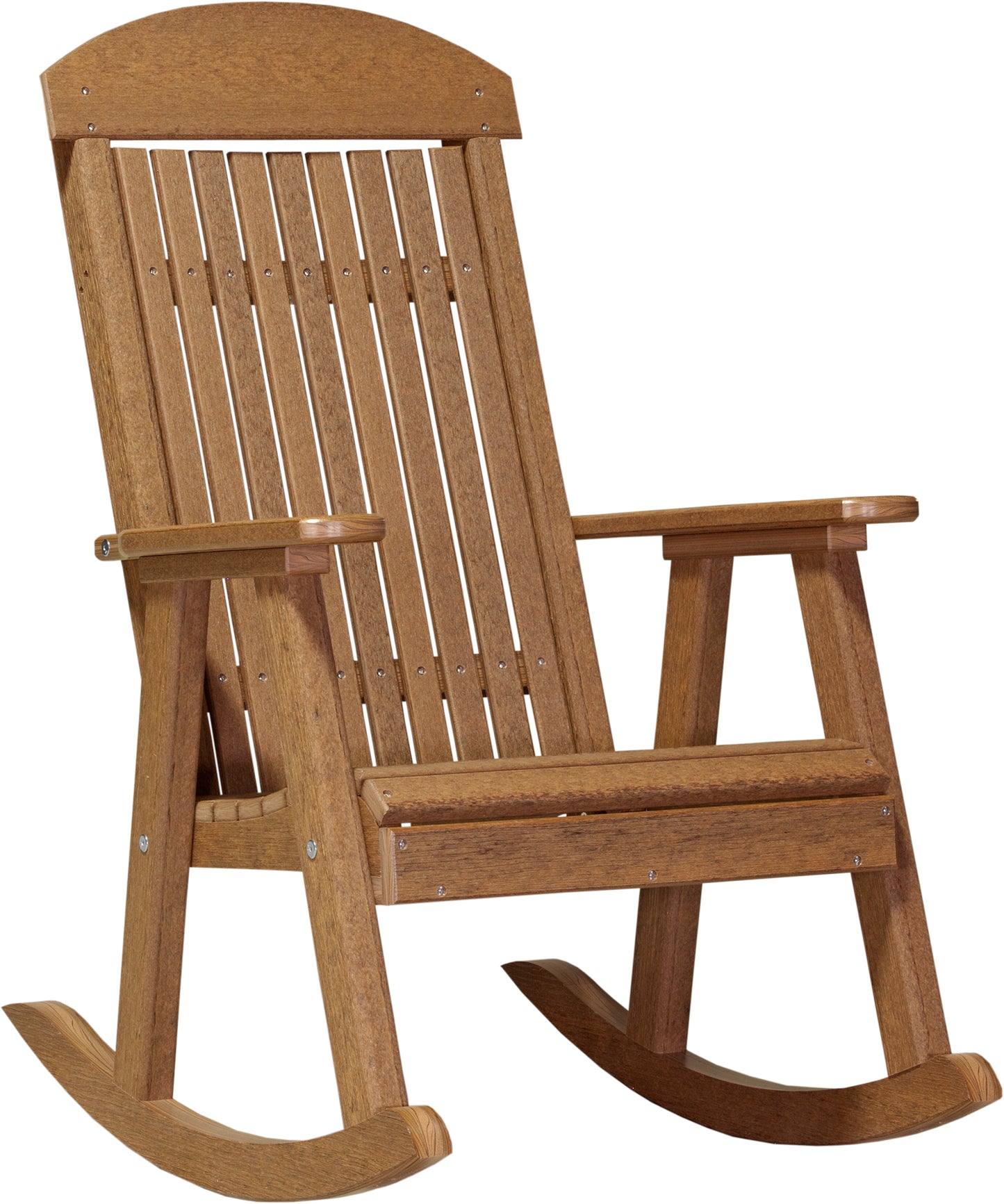 LuxCraft Classic Highback Recycled Plastic Rocking Chair  - LEAD TIME TO SHIP 10 to 12 BUSINESS DAYS