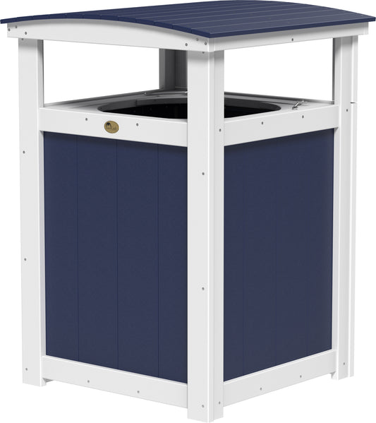 LuxCraft Recycled Plastic Trash Can - LEAD TIME TO SHIP 3 TO 4 WEEKS