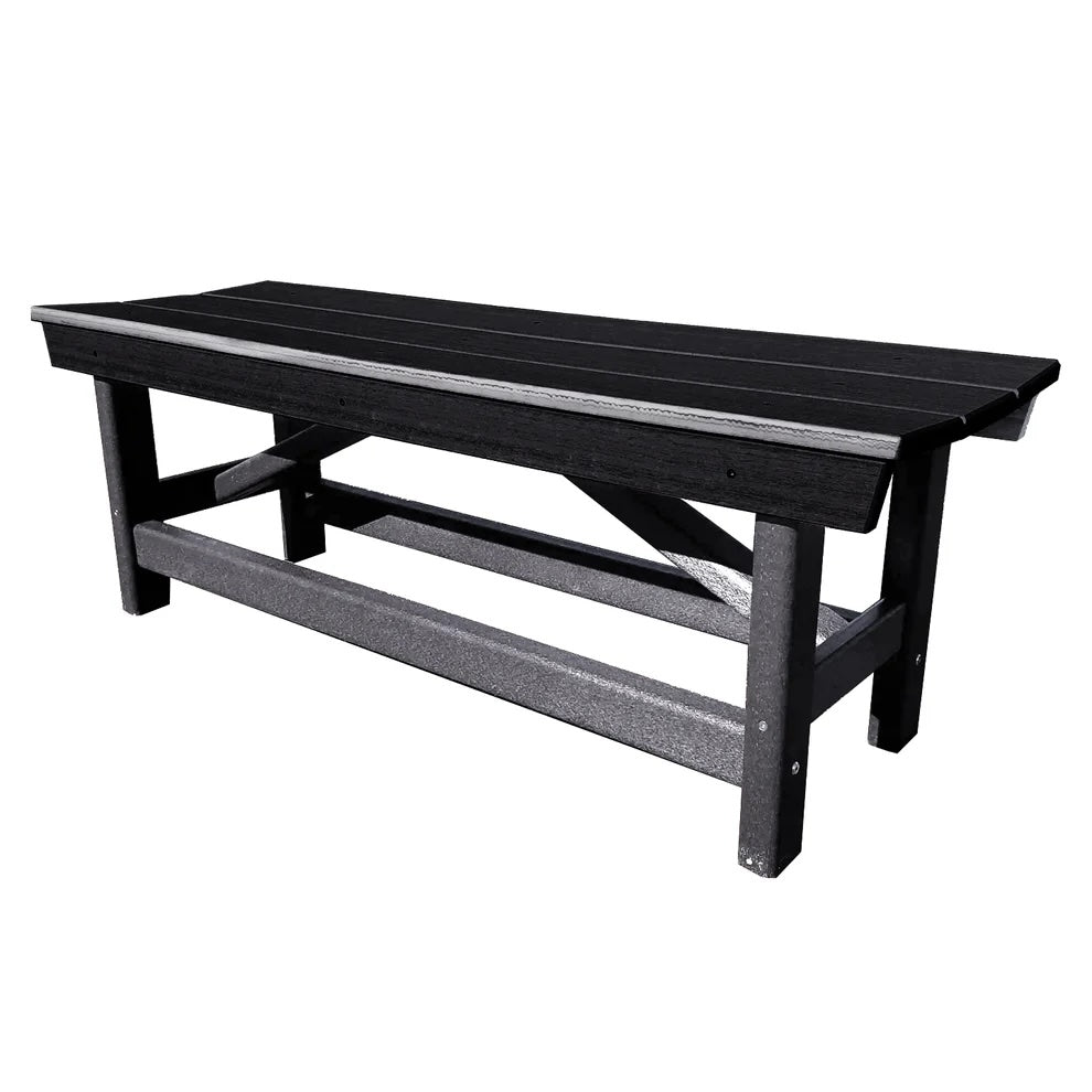 Perfect Choice Furniture Recycled Plastic Stanton Standard Dining Height Bench Without Back - LEAD TIME TO SHIP 4 WEEKS OR LESS