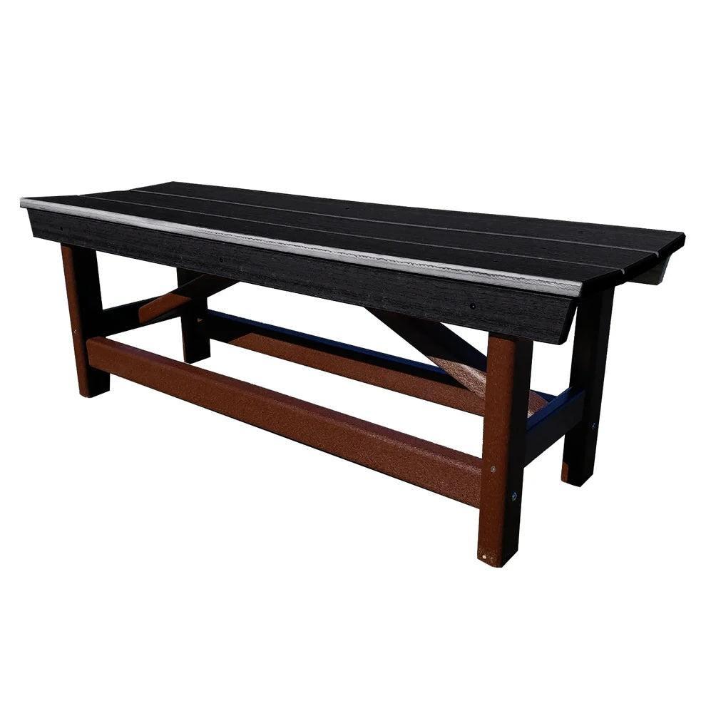 Perfect Choice Furniture Recycled Plastic Stanton Standard Dining Height Bench Without Back - LEAD TIME TO SHIP 4 WEEKS OR LESS