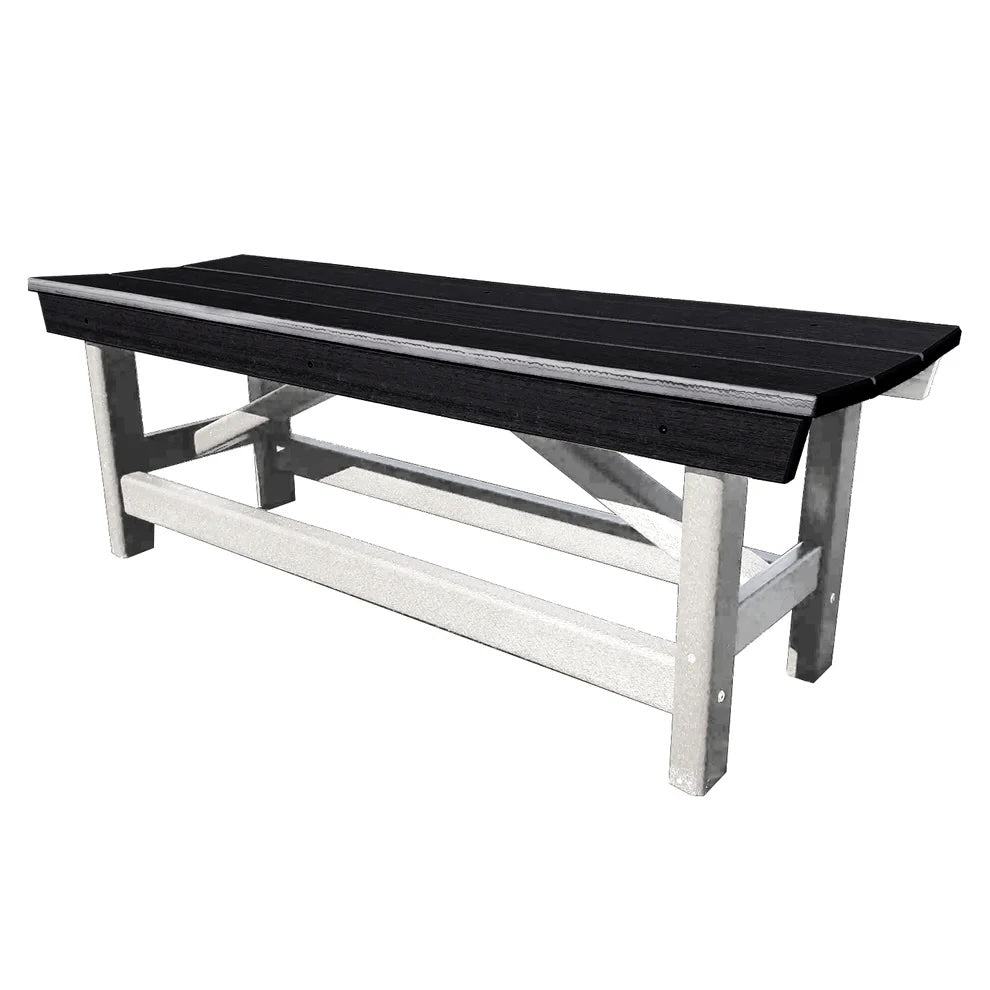 Perfect Choice Furniture Recycled Plastic Stanton Standard Dining Height Bench Without Back - LEAD TIME TO SHIP 4 WEEKS OR LESS