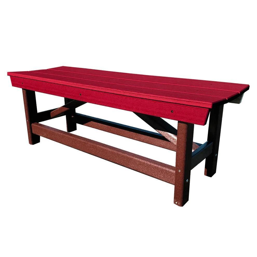 Perfect Choice Furniture Recycled Plastic Stanton Standard Dining Height Bench Without Back - LEAD TIME TO SHIP 4 WEEKS OR LESS