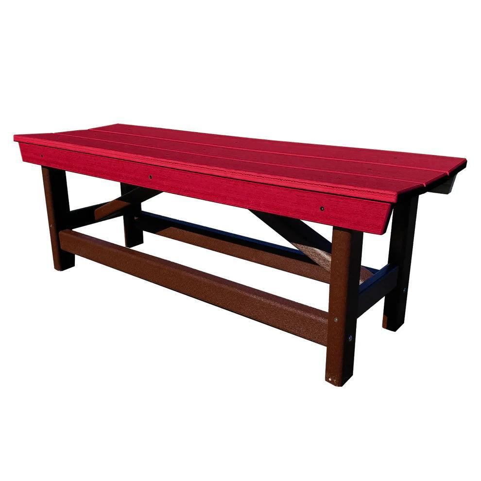 Perfect Choice Furniture Recycled Plastic Stanton Standard Dining Height Bench Without Back - LEAD TIME TO SHIP 4 WEEKS OR LESS