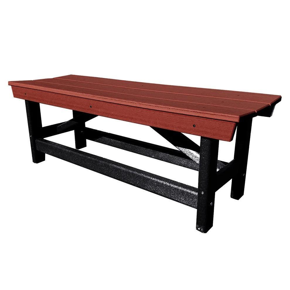 Perfect Choice Furniture Recycled Plastic Stanton Standard Dining Height Bench Without Back - LEAD TIME TO SHIP 4 WEEKS OR LESS