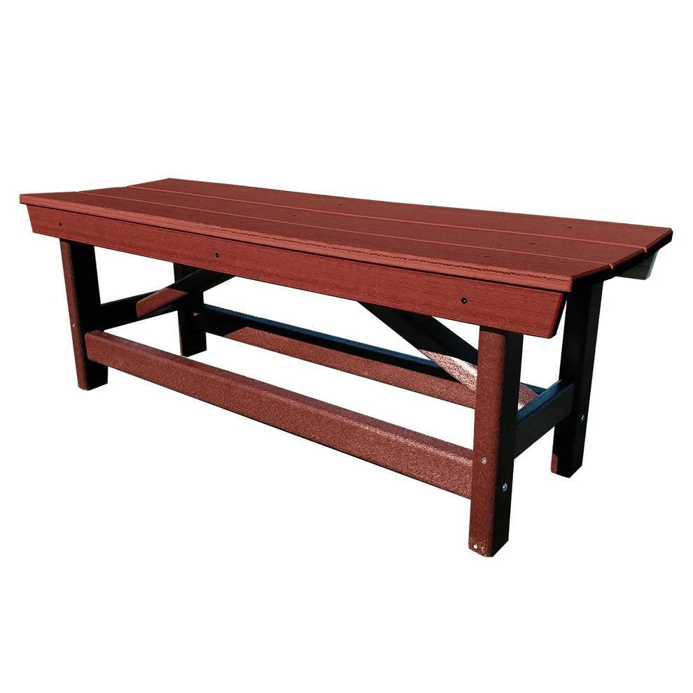 Perfect Choice Furniture Recycled Plastic Stanton Standard Dining Height Bench Without Back - LEAD TIME TO SHIP 4 WEEKS OR LESS