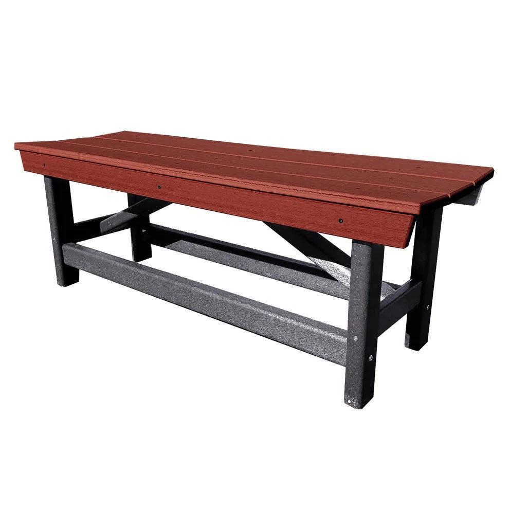 Perfect Choice Furniture Recycled Plastic Stanton Standard Dining Height Bench Without Back - LEAD TIME TO SHIP 4 WEEKS OR LESS