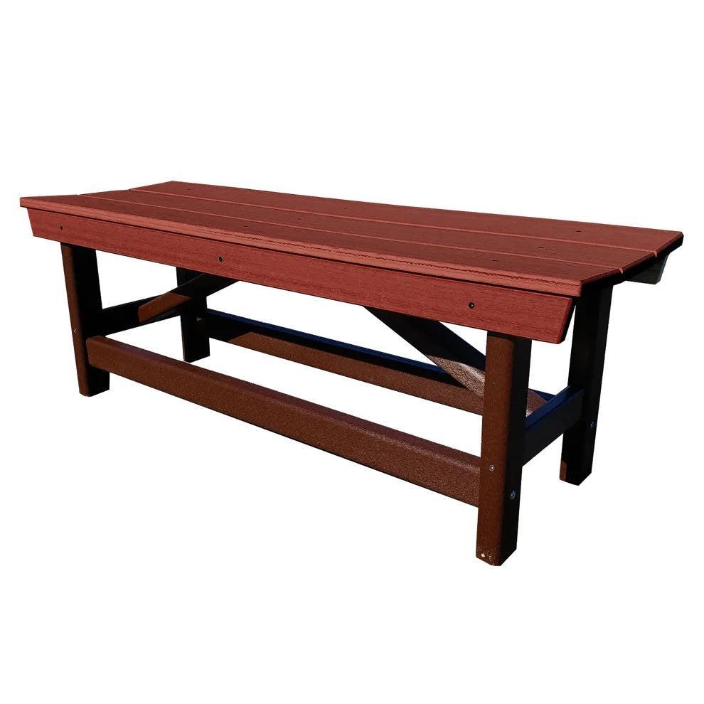 Perfect Choice Furniture Recycled Plastic Stanton Standard Dining Height Bench Without Back - LEAD TIME TO SHIP 4 WEEKS OR LESS