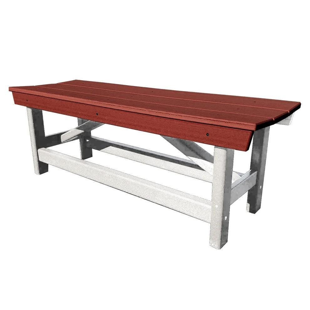 Perfect Choice Furniture Recycled Plastic Stanton Standard Dining Height Bench Without Back - LEAD TIME TO SHIP 4 WEEKS OR LESS
