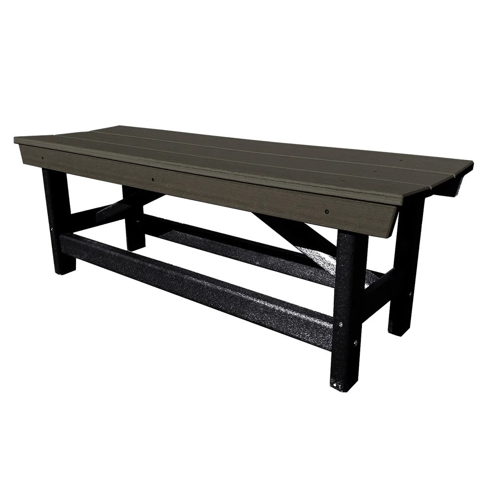 Perfect Choice Furniture Recycled Plastic Stanton Standard Dining Height Bench Without Back - LEAD TIME TO SHIP 4 WEEKS OR LESS