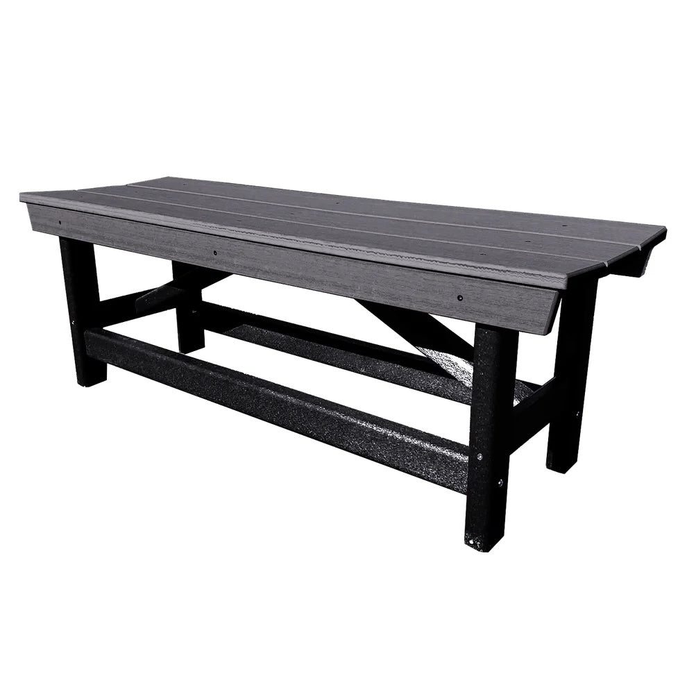 Perfect Choice Furniture Recycled Plastic Stanton Standard Dining Height Bench Without Back - LEAD TIME TO SHIP 4 WEEKS OR LESS