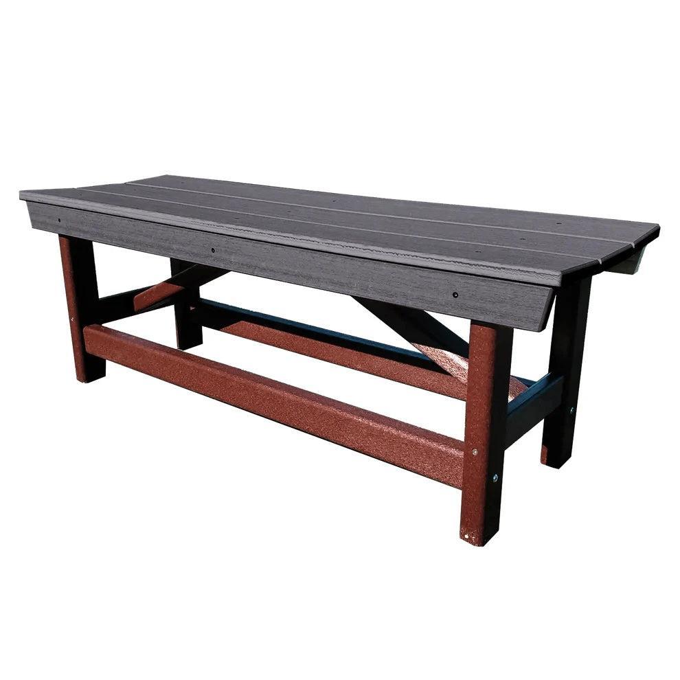 Perfect Choice Furniture Recycled Plastic Stanton Standard Dining Height Bench Without Back - LEAD TIME TO SHIP 4 WEEKS OR LESS