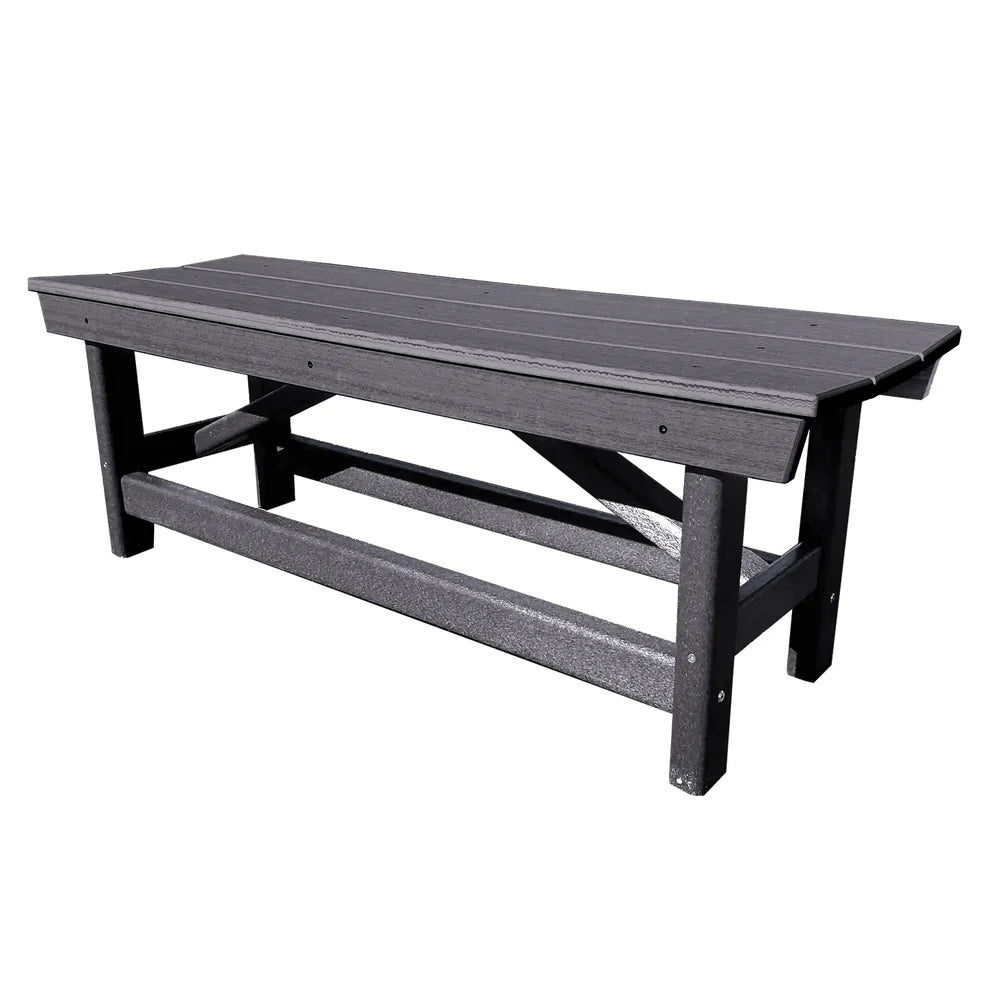 Perfect Choice Furniture Recycled Plastic Stanton Standard Dining Height Bench Without Back - LEAD TIME TO SHIP 4 WEEKS OR LESS