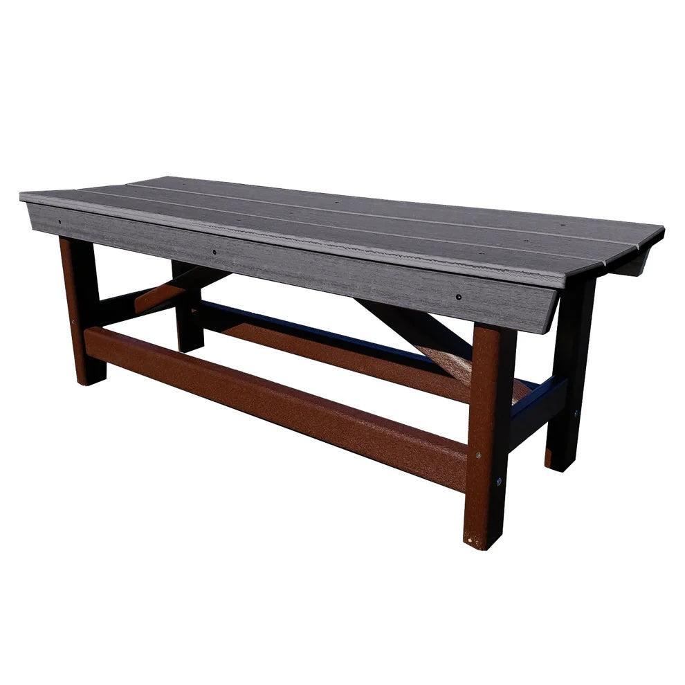 Perfect Choice Furniture Recycled Plastic Stanton Standard Dining Height Bench Without Back - LEAD TIME TO SHIP 4 WEEKS OR LESS