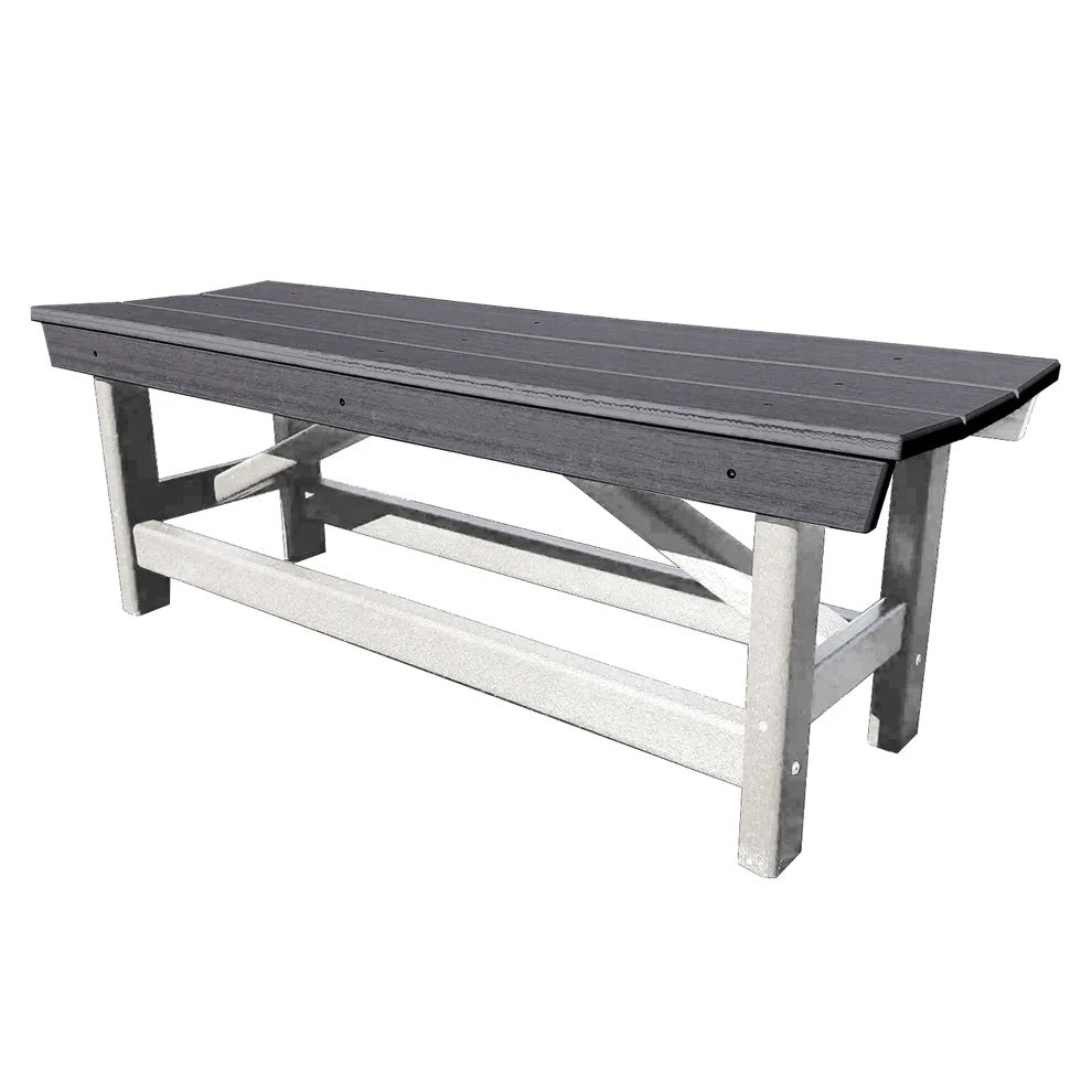 Perfect Choice Furniture Recycled Plastic Stanton Standard Dining Height Bench Without Back - LEAD TIME TO SHIP 4 WEEKS OR LESS
