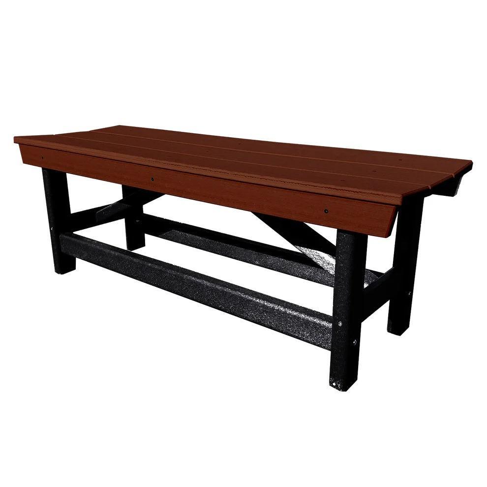 Perfect Choice Furniture Recycled Plastic Stanton Standard Dining Height Bench Without Back - LEAD TIME TO SHIP 4 WEEKS OR LESS
