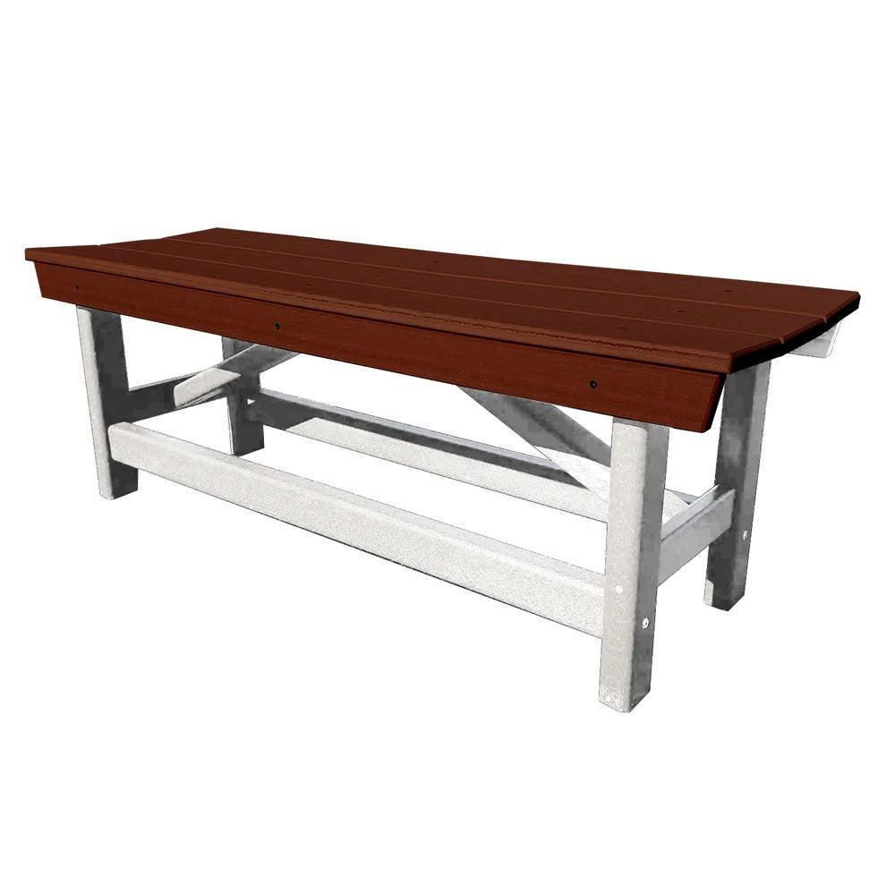 Perfect Choice Furniture Recycled Plastic Stanton Standard Dining Height Bench Without Back - LEAD TIME TO SHIP 4 WEEKS OR LESS
