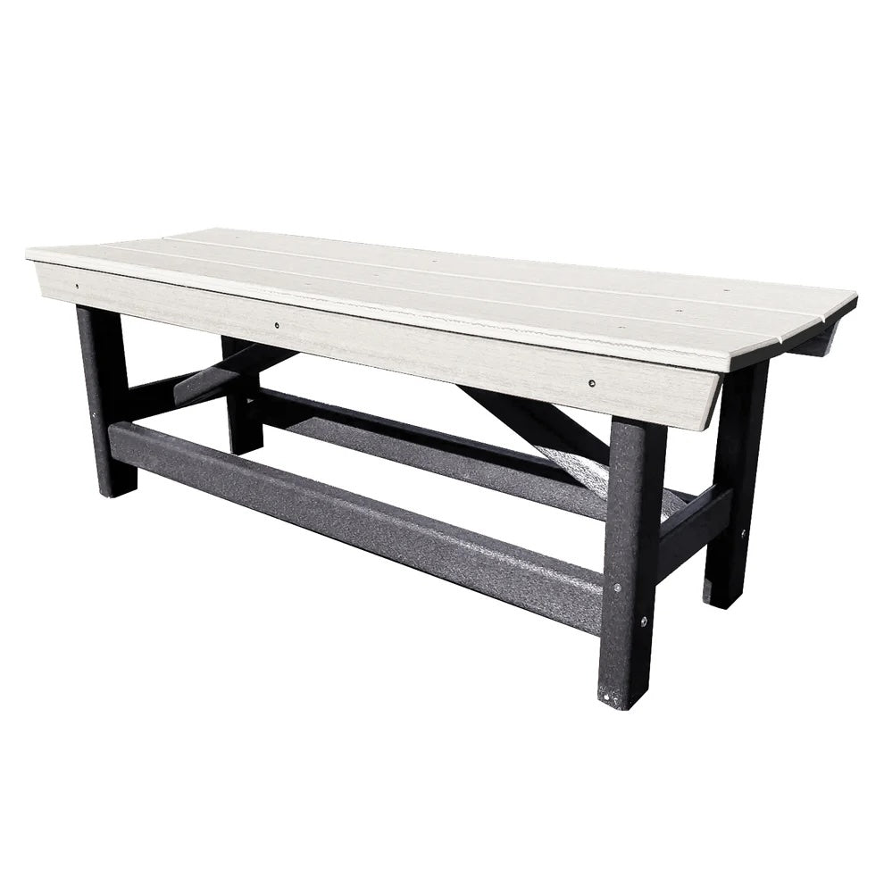 Perfect Choice Furniture Recycled Plastic Stanton Standard Dining Height Bench Without Back - LEAD TIME TO SHIP 4 WEEKS OR LESS