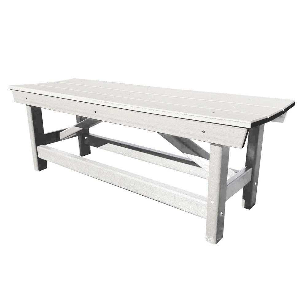 Perfect Choice Furniture Recycled Plastic Stanton Standard Dining Height Bench Without Back - LEAD TIME TO SHIP 4 WEEKS OR LESS