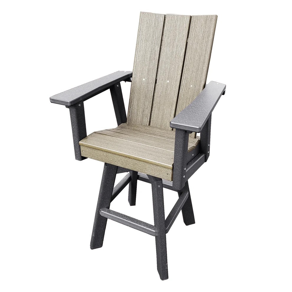 Perfect Choice Furniture Recycled Plastic Stanton Swivel Arm Chair (BAR HEIGHT) - LEAD TIME TO SHIP 5 WEEKS OR LESS