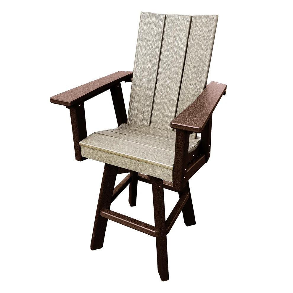 Perfect Choice Furniture Recycled Plastic Stanton Swivel Arm Chair (BAR HEIGHT) - LEAD TIME TO SHIP 5 WEEKS OR LESS