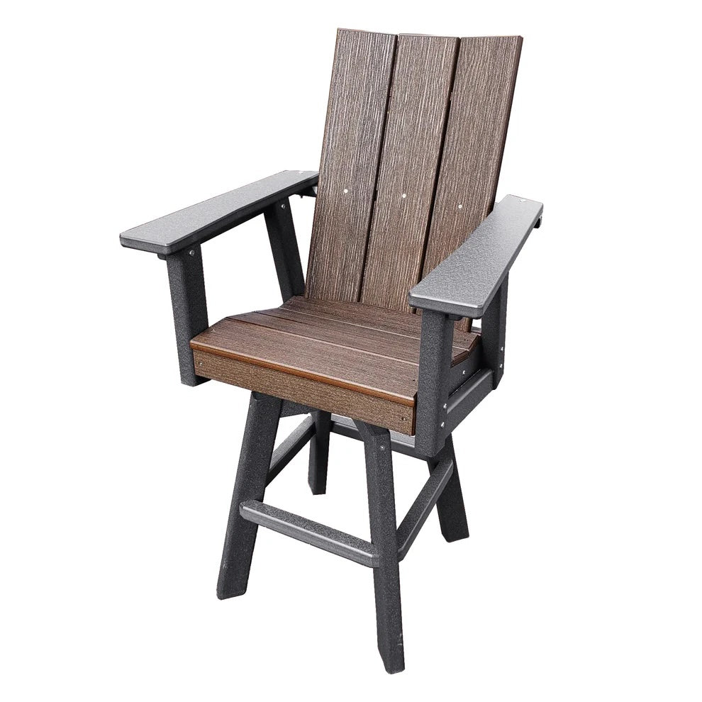 Perfect Choice Furniture Recycled Plastic Stanton Swivel Arm Chair (BAR HEIGHT) - LEAD TIME TO SHIP 5 WEEKS OR LESS