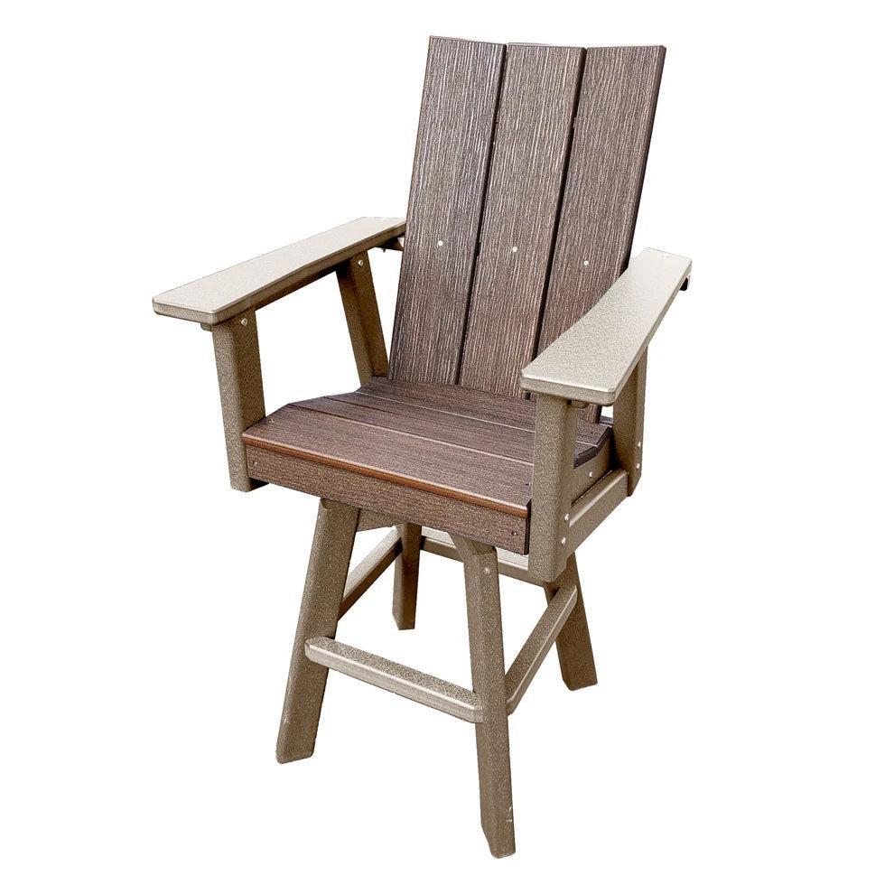 Perfect Choice Furniture Recycled Plastic Stanton Swivel Arm Chair (BAR HEIGHT) - LEAD TIME TO SHIP 5 WEEKS OR LESS