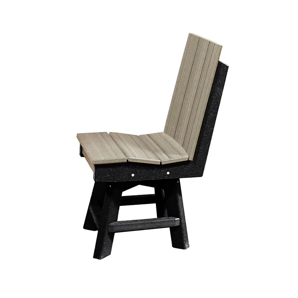 Perfect Choice Furniture Recycled Plastic Stanton Swivel Dining Height Armless Chair - LEAD TIME TO SHIP 4 WEEKS OR LESS