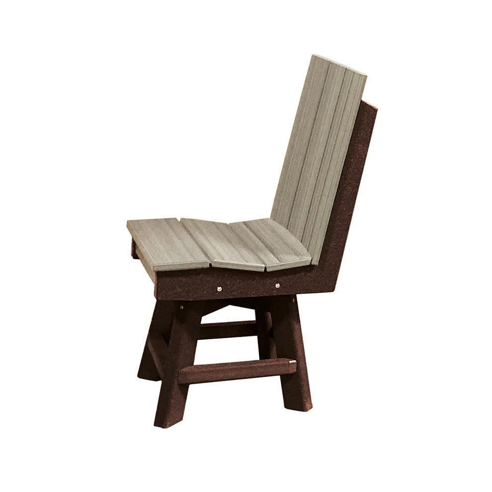 Perfect Choice Furniture Recycled Plastic Stanton Swivel Dining Height Armless Chair - LEAD TIME TO SHIP 4 WEEKS OR LESS