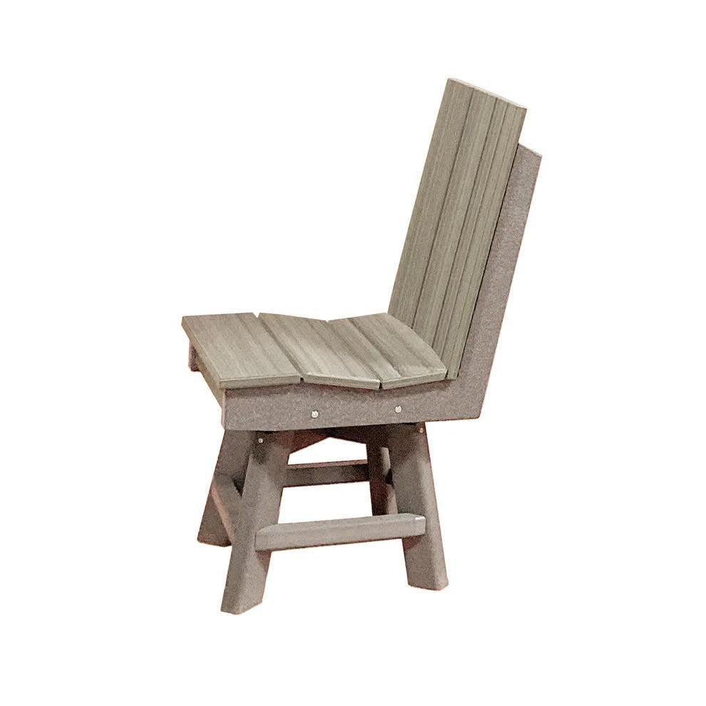 Perfect Choice Furniture Recycled Plastic Stanton Swivel Dining Height Armless Chair - LEAD TIME TO SHIP 4 WEEKS OR LESS