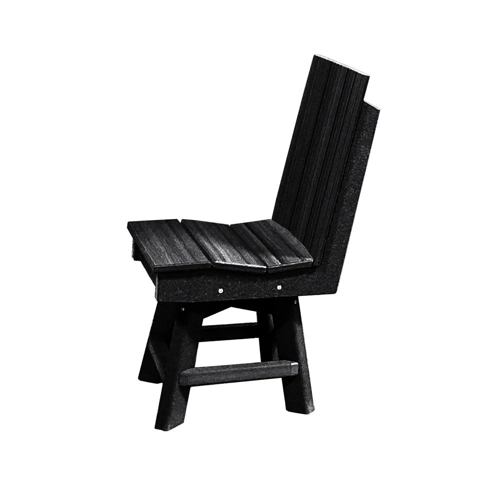 Perfect Choice Furniture Recycled Plastic Stanton Swivel Dining Height Armless Chair - LEAD TIME TO SHIP 4 WEEKS OR LESS