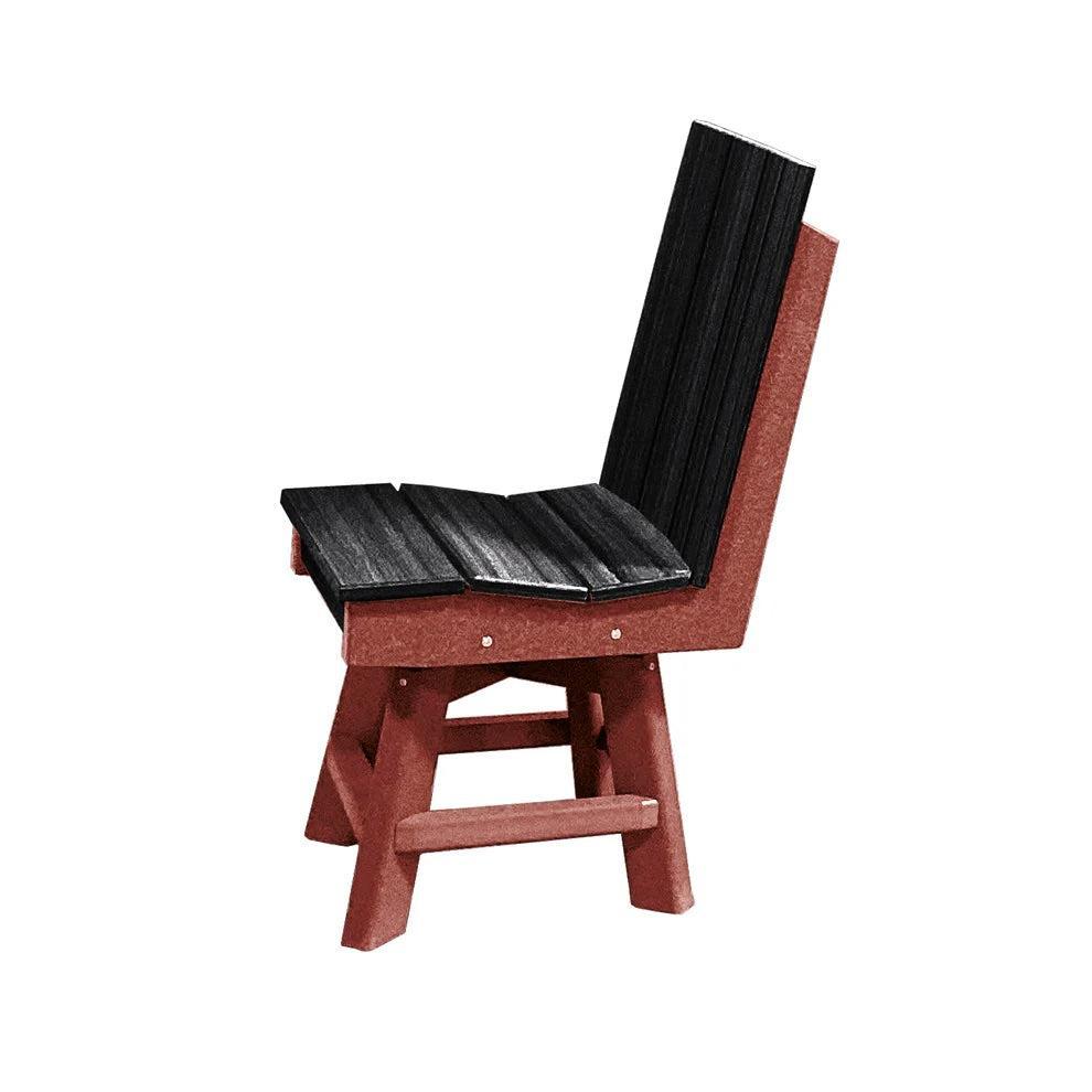 Perfect Choice Furniture Recycled Plastic Stanton Swivel Dining Height Armless Chair - LEAD TIME TO SHIP 4 WEEKS OR LESS