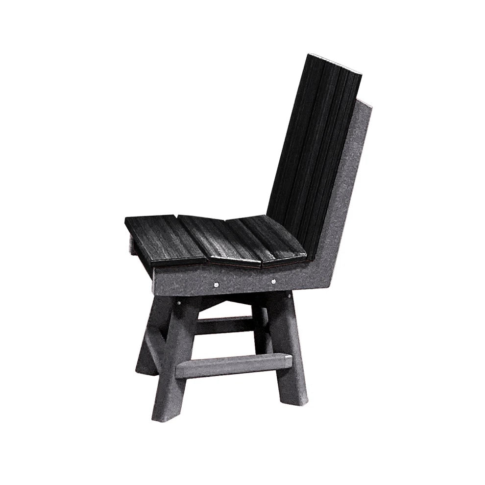 Perfect Choice Furniture Recycled Plastic Stanton Swivel Dining Height Armless Chair - LEAD TIME TO SHIP 4 WEEKS OR LESS