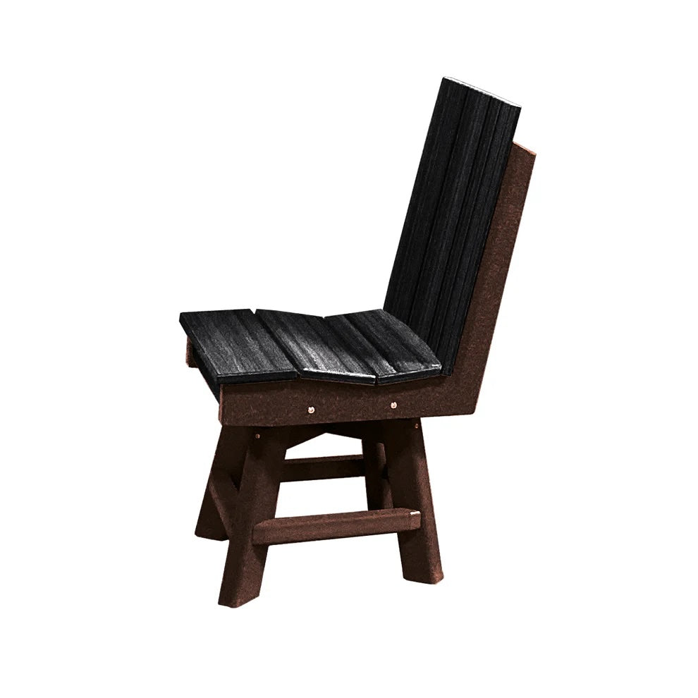 Perfect Choice Furniture Recycled Plastic Stanton Swivel Dining Height Armless Chair - LEAD TIME TO SHIP 4 WEEKS OR LESS