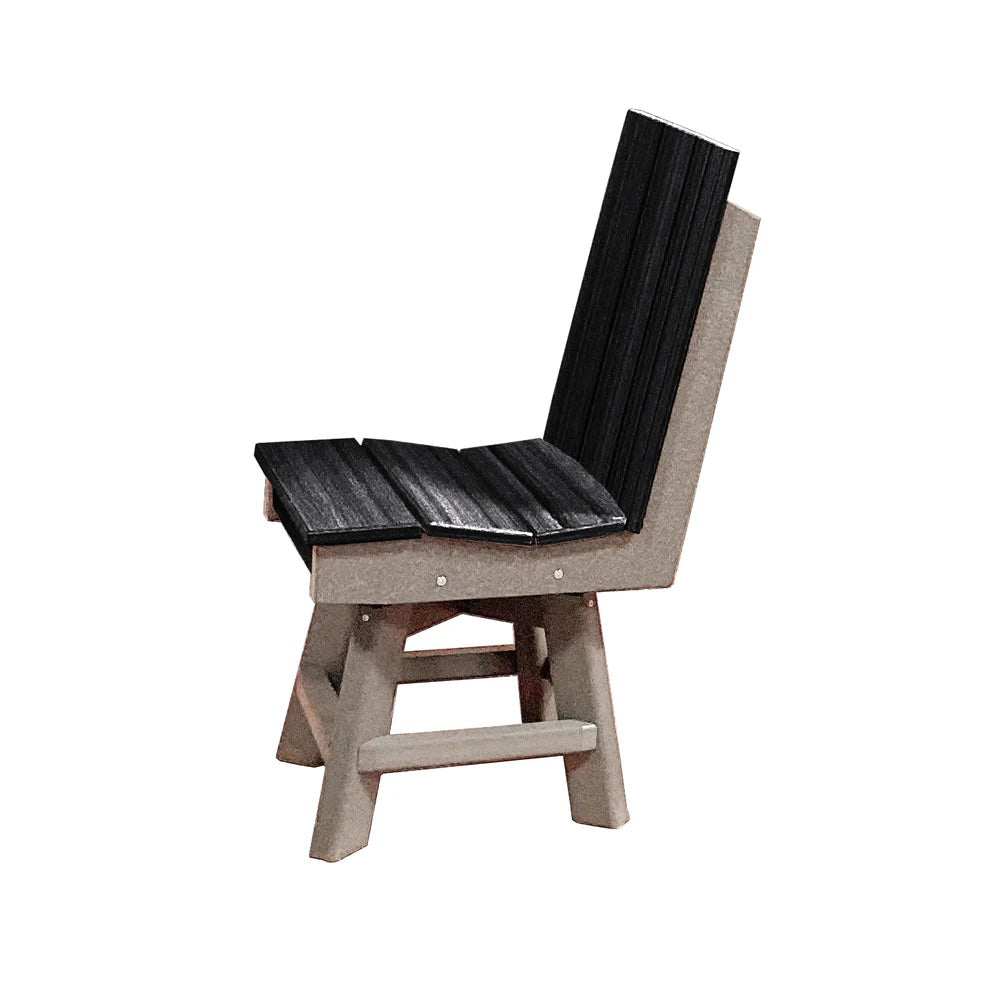 Perfect Choice Furniture Recycled Plastic Stanton Swivel Dining Height Armless Chair - LEAD TIME TO SHIP 4 WEEKS OR LESS