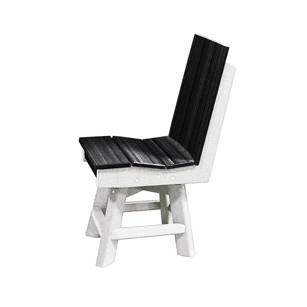 Perfect Choice Furniture Recycled Plastic Stanton Swivel Dining Height Armless Chair - LEAD TIME TO SHIP 4 WEEKS OR LESS